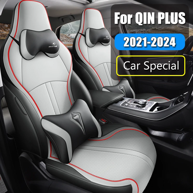 Car Specific Seat Cover Custom  For BYD Qin Plus DM-i EV 2021 -2024 Seat Cushion Full Covered Front / Rear Seat Protection Cover