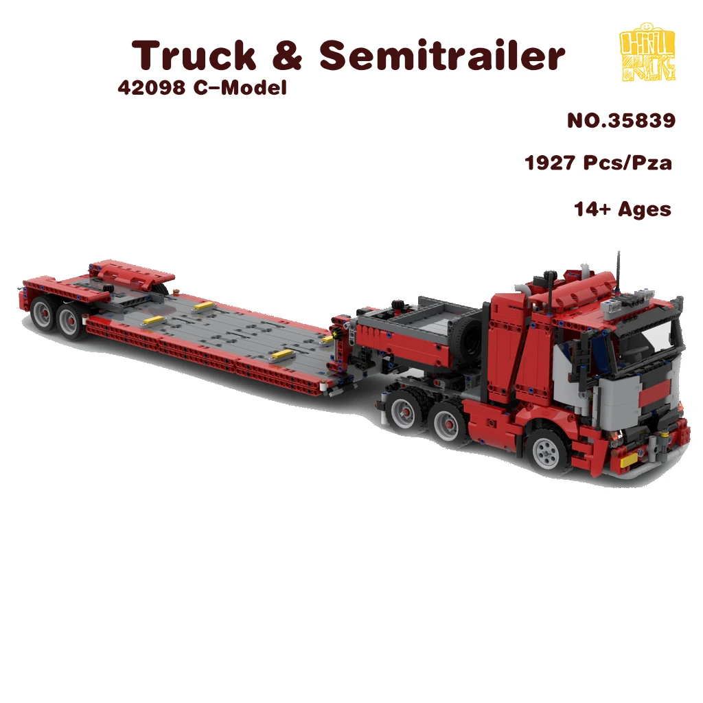 

MOC-35839 Truck & Semitrailer 42098 C-Model With PDF Drawings Building Blocks Bricks DIY Toys Birthday Christmas Gifts