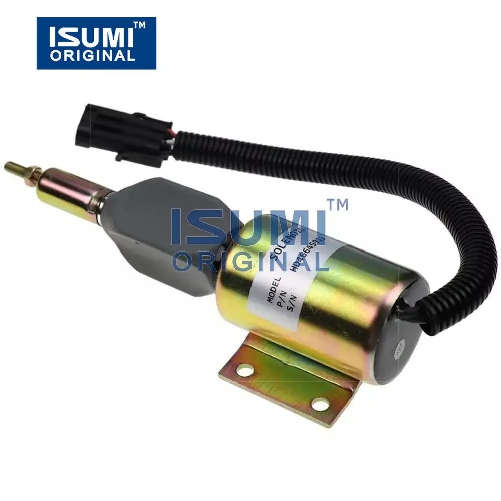 

Fuel Shutdown Solenoid, For Cummins 6CT For John Deere 120 160LC, 24V, 3990771 RE516083, Part