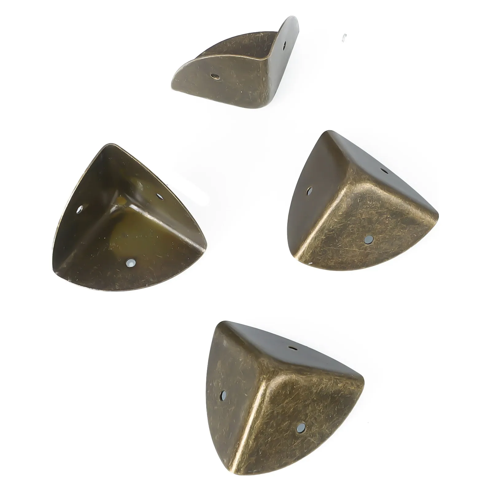 House With Screws Corner Protectors Bronze Box Corner Protectors with Screws for Table Box Chest Trunk 40mm (4pcs)