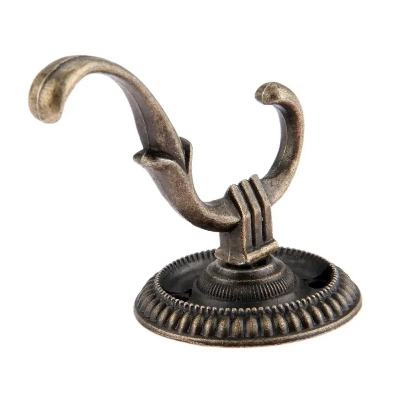 1PC Antique Retro Bronze Hook Wall Mounted Clothes Hook for Door Kitchen Bathroom Towel Hanger