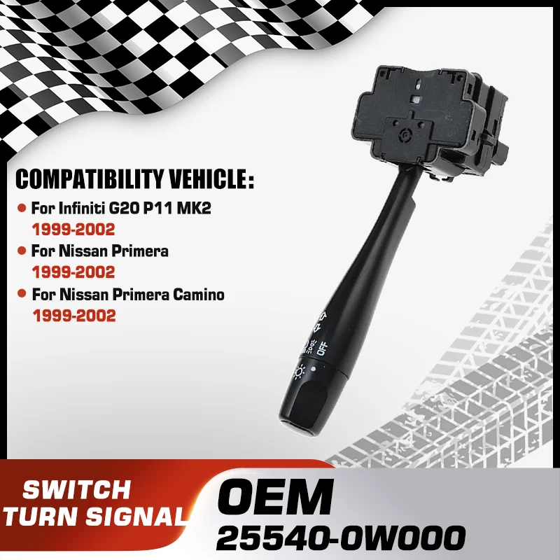 

Turn Signal Steering Column Stalk Indicator Light Switch For Infiniti G20 P11 MK2 Nissan Primera Nissan Primera Camino 1999-2002