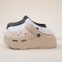 Sandales à plateforme pour femmes, sabots Eva souples à semelle épaisse, chaussures de jardin pour femmes, sandales de plage antidérapantes ajourées, été 2025 4