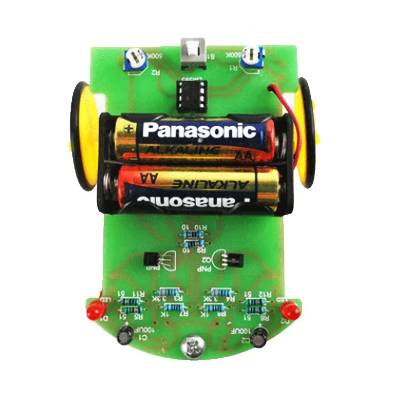 Smart Roboter Auto D2-1 Kits Intelligente Tracking Linie Auto Lichtempfindliche Roboter DIY Elektronische ToyDIY Kit Patrol Automobil Teile