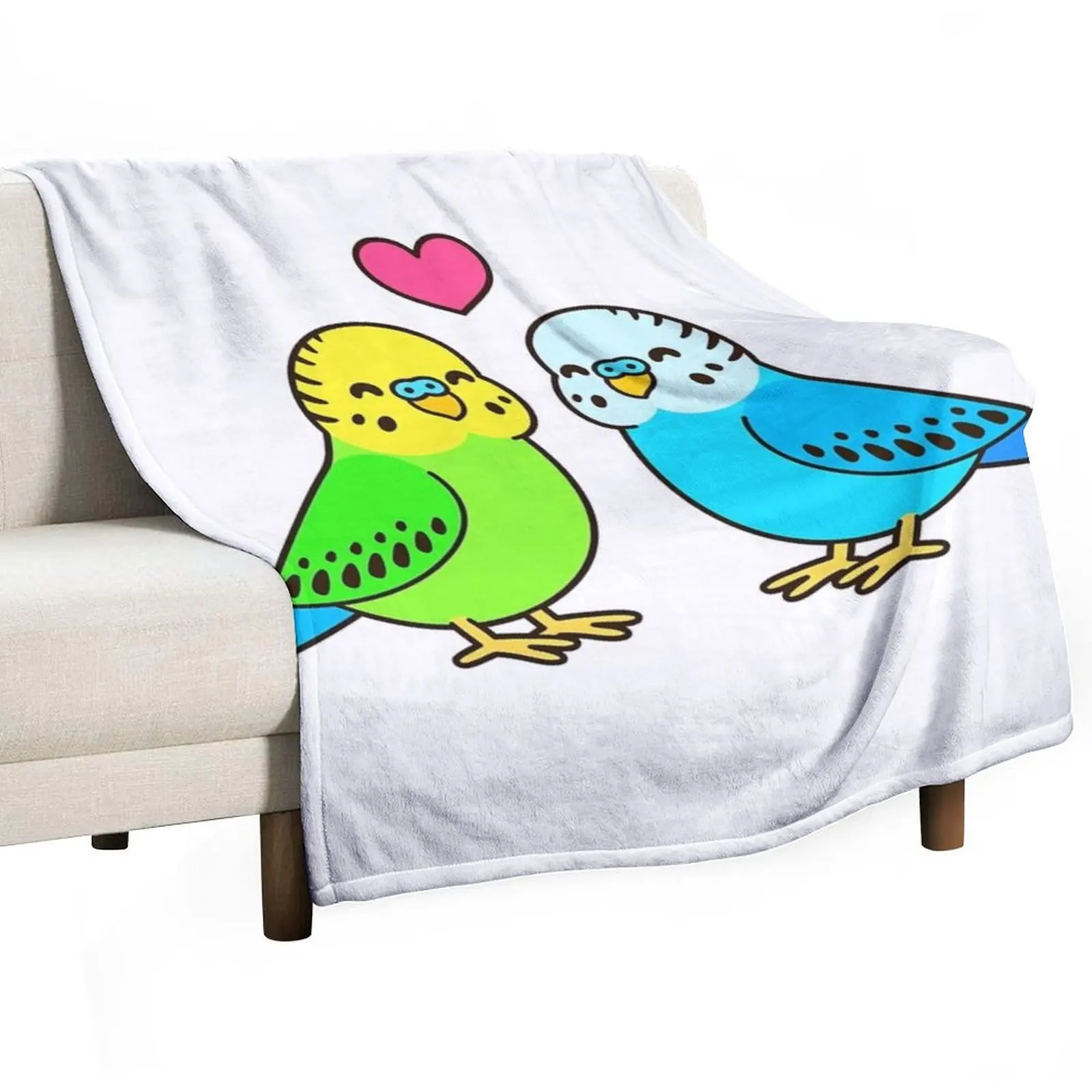 Animal Budgie Bird Throw Blanket heavy to sleep Winter beds For Sofa Thin Blankets