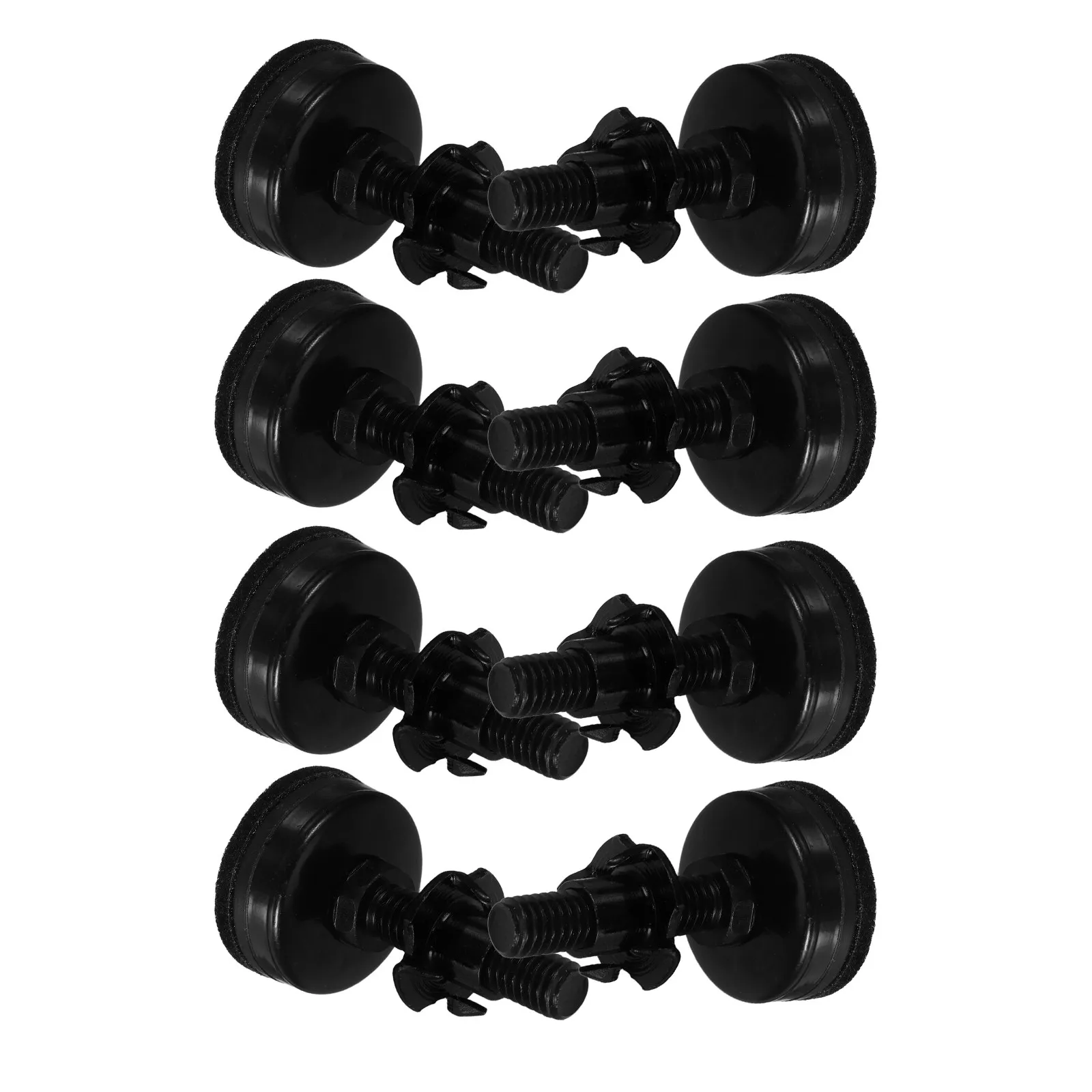 

8Pcs Furniture Levelers Heavy Duty Adjustable Threaded Screw-in Feet for Table Cabinet Chair Sofa Black Finish Floor Protection