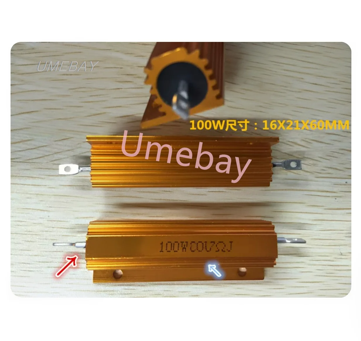 10 pieces,  Integrated Circuit Resistors RX24-100W Series :  8K/10K/12K/15K/25K/30K/43K/100K/150K/200K K/ 620K