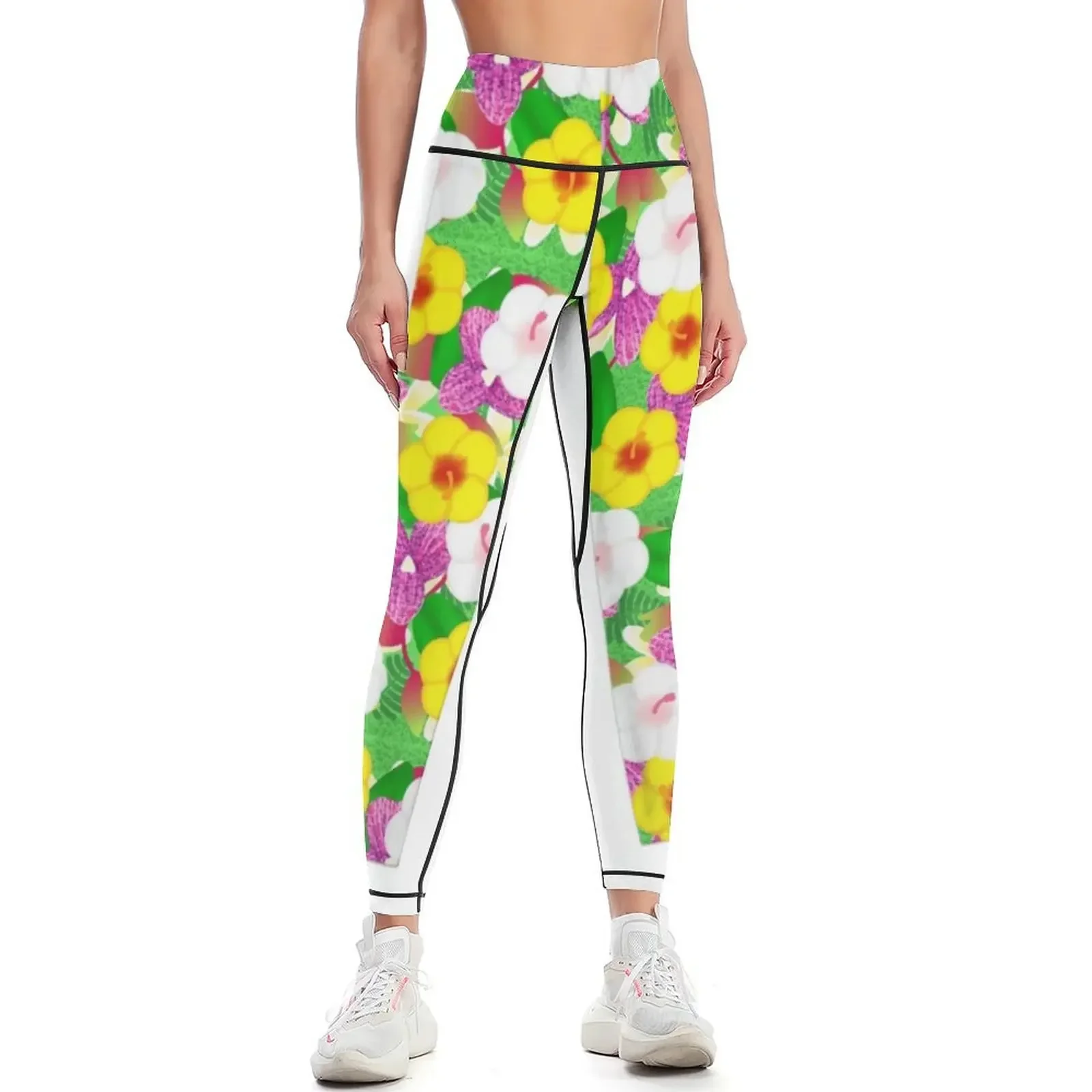 

Tropical Leggings workout shorts trousers gym womans sports woman gym Womens Leggings