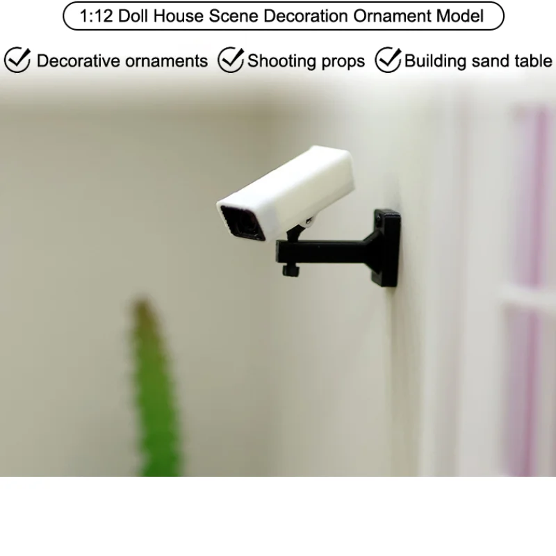 1/12 Puppenhaus Mini Überwachungskamera Modell Puppenhaus Home Dekoration Zubehör Puppen Home Micro Szene Ornament