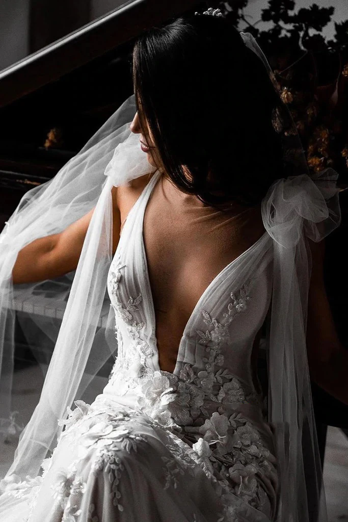 Vestidos De Novia الدانتيل فساتين الزفاف للنساء 2022 اكسسوارات السيارات بوهو فستان عروس البوهيمي الخامس الرقبة الشاطئ فساتين الزفاف