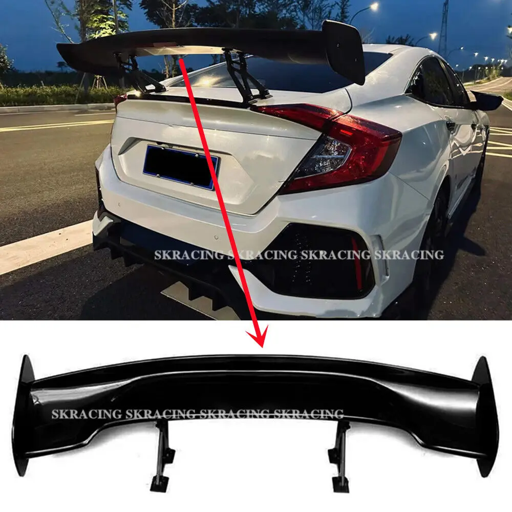 Fits For 2018-2021 Honda Civic 10th Glossy Black Rear Spoiler Wing New Style Spoilers Wings Car Decorative Exterior Accessories