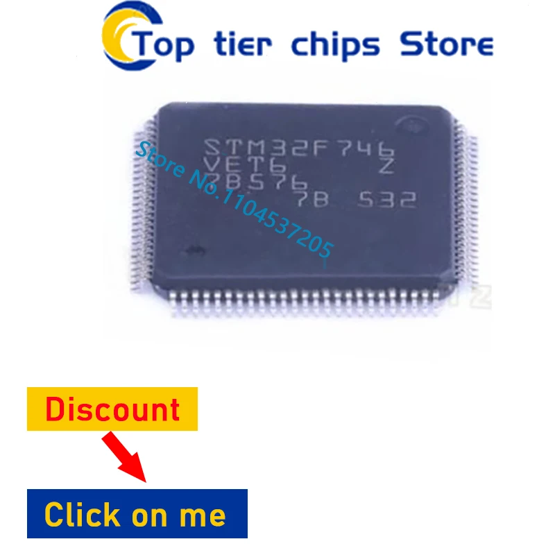 

1 шт. STM32F746VET6 QFP100 новый оригинальный в наличии
