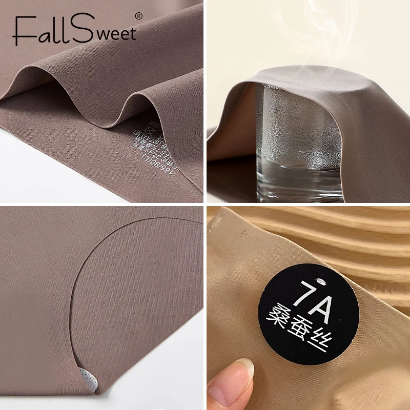 FalllSweet 4PCS Seamless Panties for Woman Ice Silk Underwear Soft Thin Briefs Women's Underpants Fashion Sexy Female Lingerie - Image 3