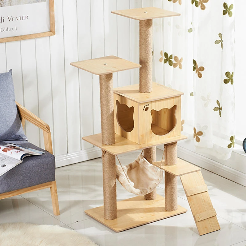 Modern Geometric Wall Mount Cat Climbing Shelf Set Floating Steps Cat Pathway Eco-Friendly Carton