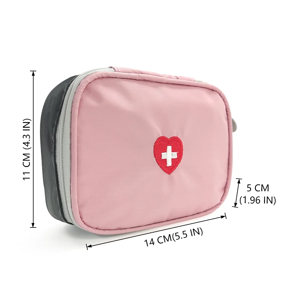 64pcs Mini Emergency Household First Aid Bag Travel Camping Car Outdoor Rescue Survival Kit Portable Case Storage