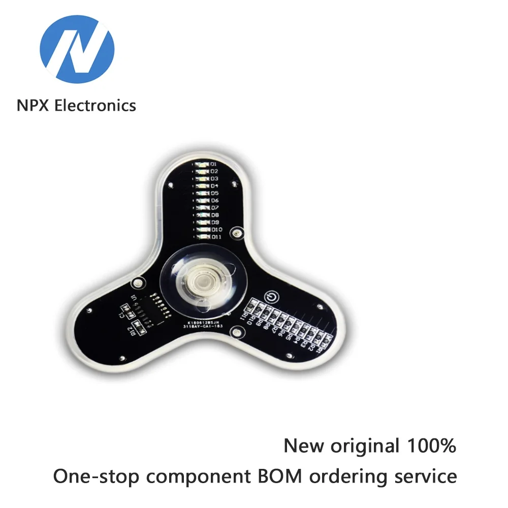 LED جيروسكوب ببصمة الإصبع صنع عدة 3-ورقة الجيروسكوب الباعث للضوء لتقوم بها بنفسك طقم قطع غيار متعة علوي لحام لوحة دوائر كهربائية عدة