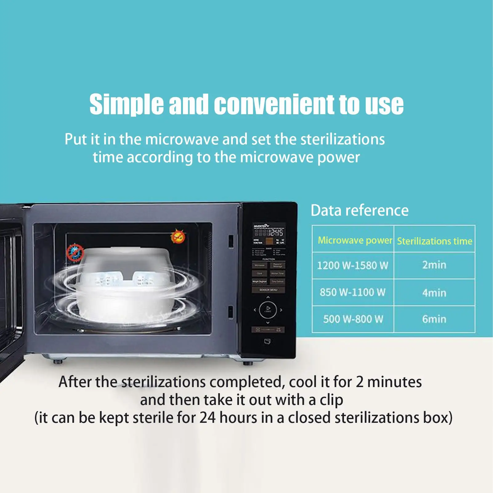 Baby Bottle Microwave Cleaner Baby Bottles Microwave Steam Cleaner High Temperature Resistant Steamer for Household Kids