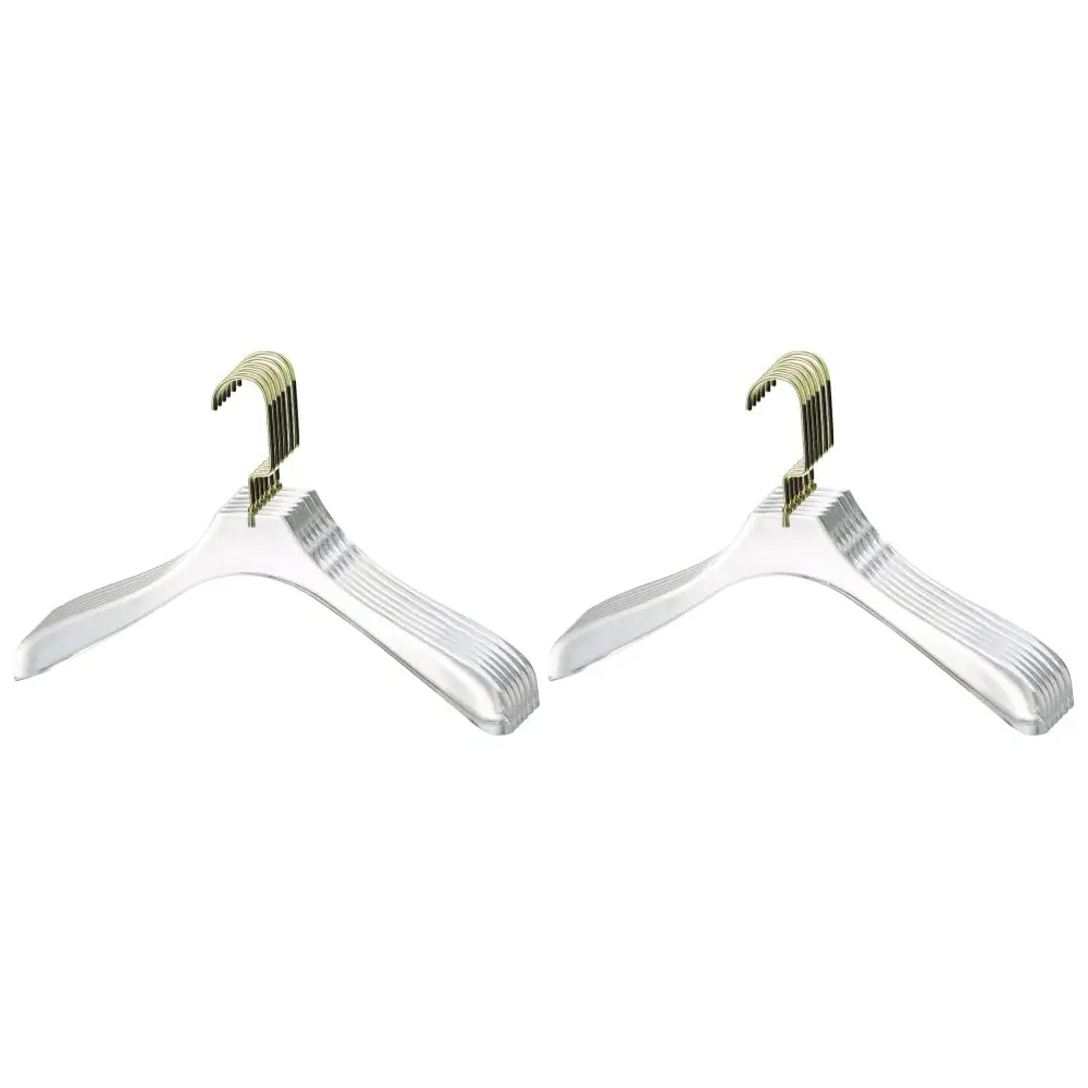 

Quality Acrylic Clear Coat Hangers Made Of Clear Acrylic For A Luxurious Look And Feel For Wardrobe Closet, Clothes Hangers