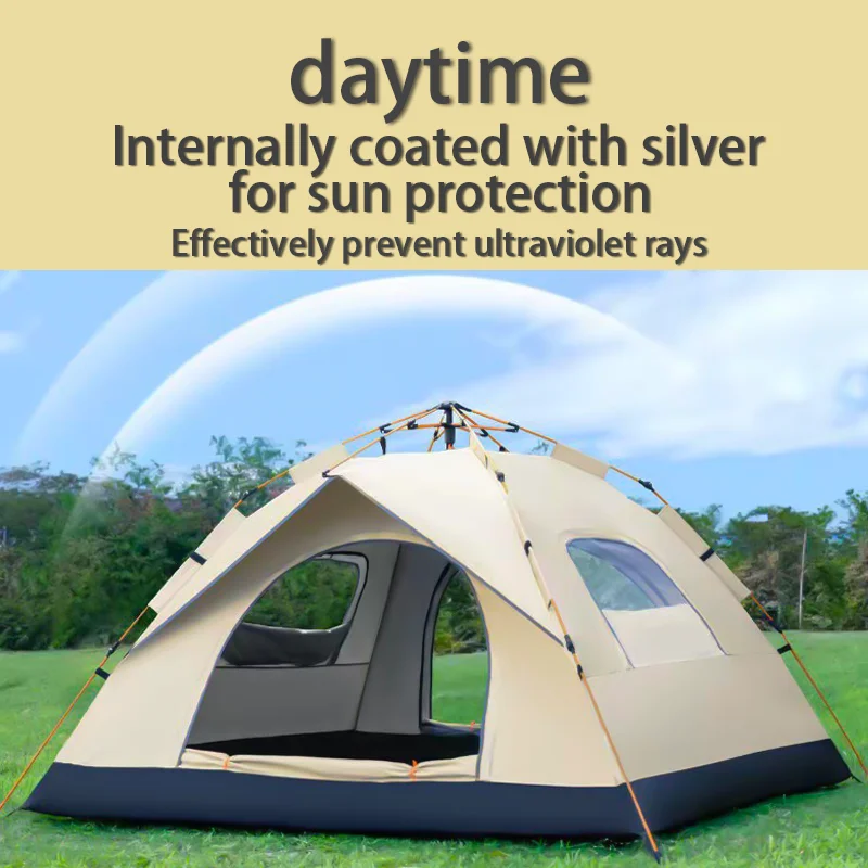 2-3 Persons Camping Tent Lightweight Outdoor Backpacking Tent with Rain Fly for Family Camping Hiking Beach Fishing Tent RUYUXIA