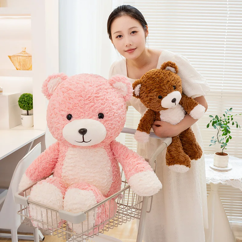 

Уютная плюшевая подушка с медведем, нескользящее дно, можно стирать в машине, универсальная для кровати, дивана, офисного декора, мягкая забавная идея подарка