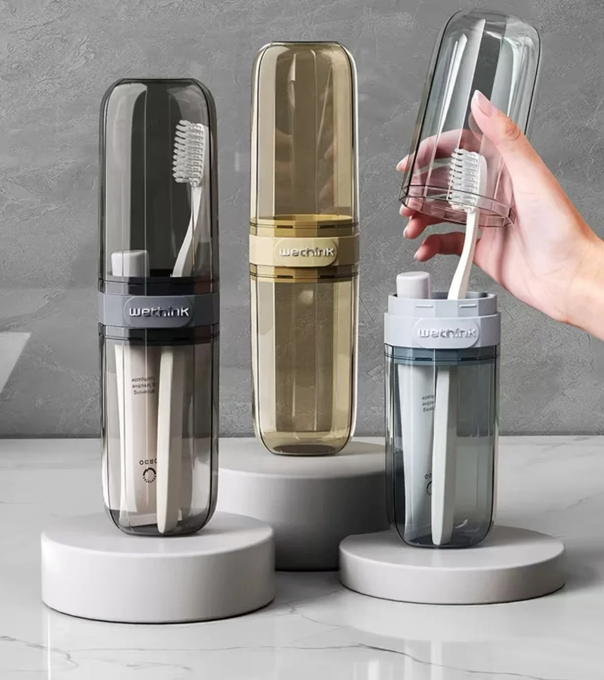 Convenient Outdoor Travel Toothbrush Storage Box Easy to Carry Organizer for Toiletries And Personal Hygiene