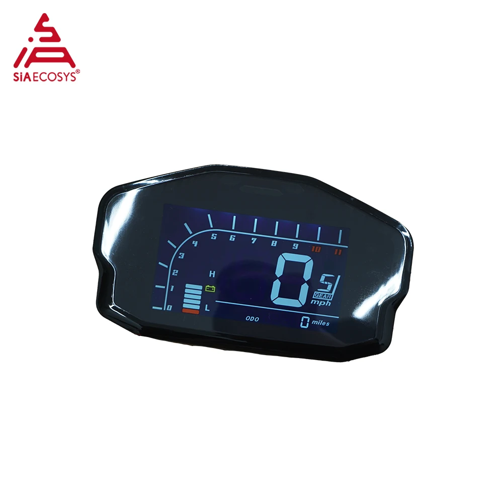 SiAECOSYS New DKD LCD-M Speedometer with LIN/CAN-BUS Optional Communication For Electric Scooter and Motorcycle