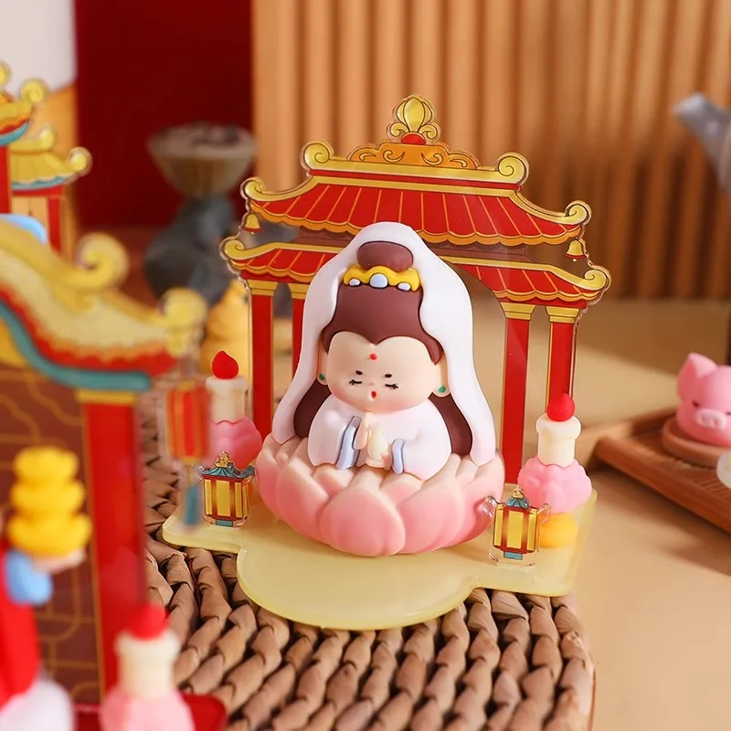 Chinese Deity Figurines Desk Organizer Creative Car Interior Zen