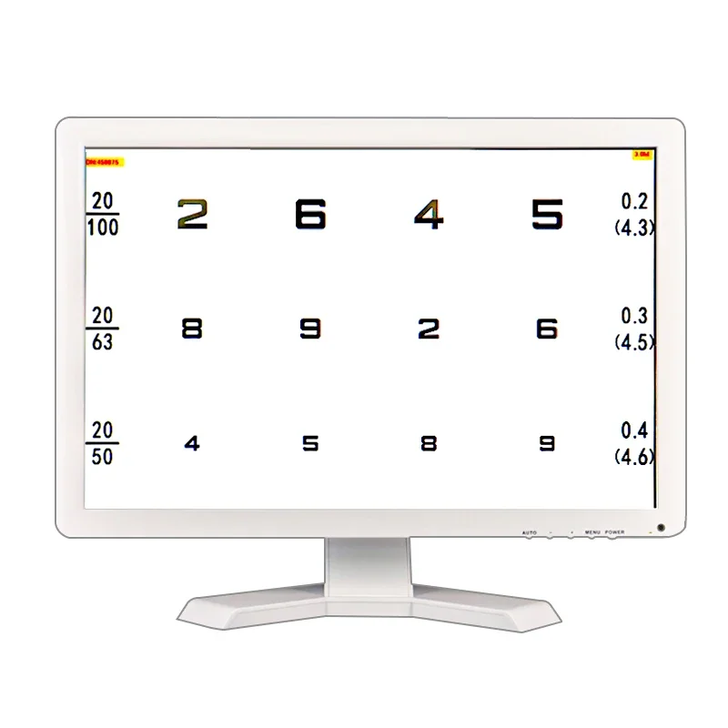 Vc-3 Screen Tv Set Beschikbaar Vision Grafiek Panel Led Gezichtsscherpte Testen Grafiek 19 Inch Eye Vision