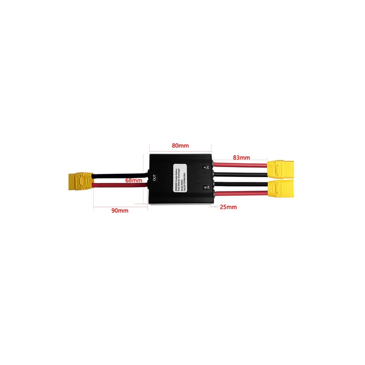 Mountain Bike Lithium Battery Modification Accessories 20V-72V 100A High-Power Dual Battery Module