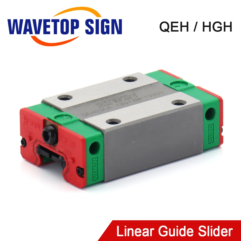 WaveTopSign HIWIN Linear Guide Slider QEH / HGH Series QEH20CA QEH25CA HGH15CA 20CA 25CA 30CA For Linear Rail CNC Diy Parts