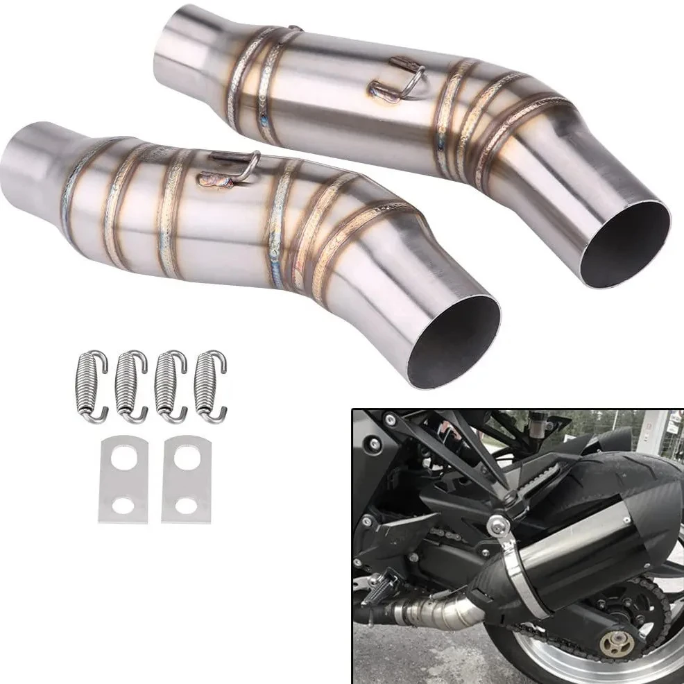 Z1000 Motorrad Auspuff Mittel rohr Auspuff Schall dämpfer Flucht verbindungs rohr mit Dichtung für kawasaki z1000 2005-2009
