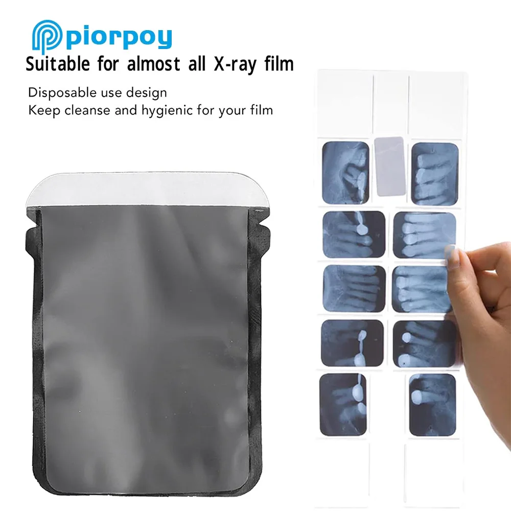 PIORPOY Dental Protective Sleeve Disposable Digital X-Ray Scan X Barrier Envelopes Protective Pouch #0 #1 #2 100Pcs/Box Dropship