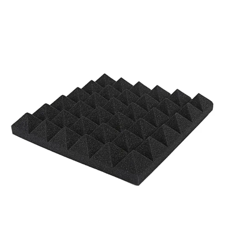 AEF6-36X Charcoal Acoustic Foam Tiles Soundproofing Foam Panels Studio Sound Padding 2 X 10 X 10 Inch(Black+Blue) view 6