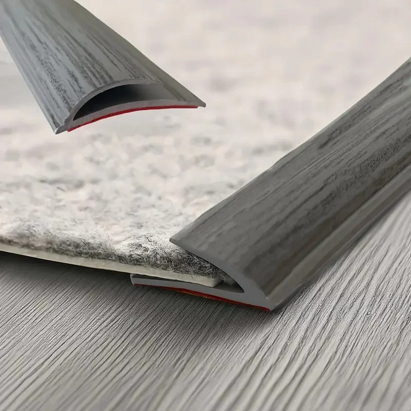 1PC 118.11in Indoor Flooring Transition Carpet Edge Strip Multi-surface Compatibility Seamless Flooring Transition Traction Enha