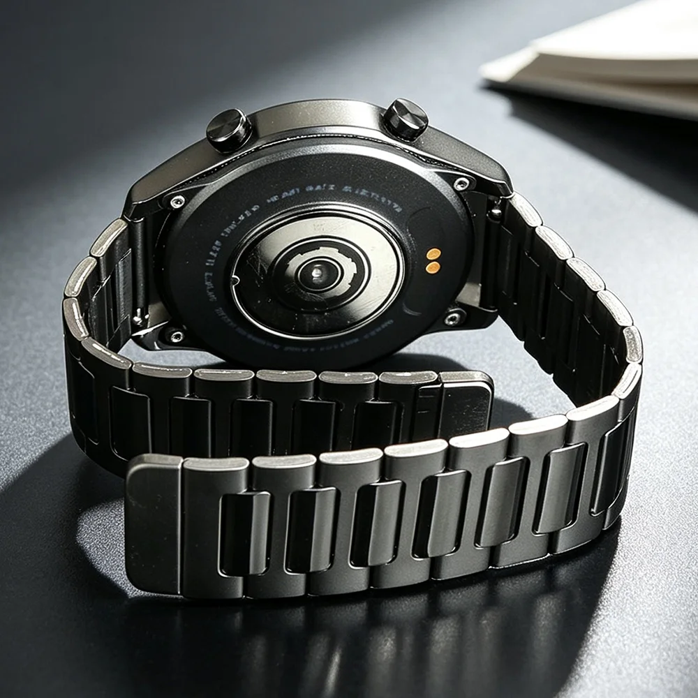 22mm High Gloss Stainless Steel Strap For Huawei Watch GT 2 2e 3 4 5 6 Pro 46mm47mm Bracelet Xiaomi Watch S 3 4 5 6 7 Color Band