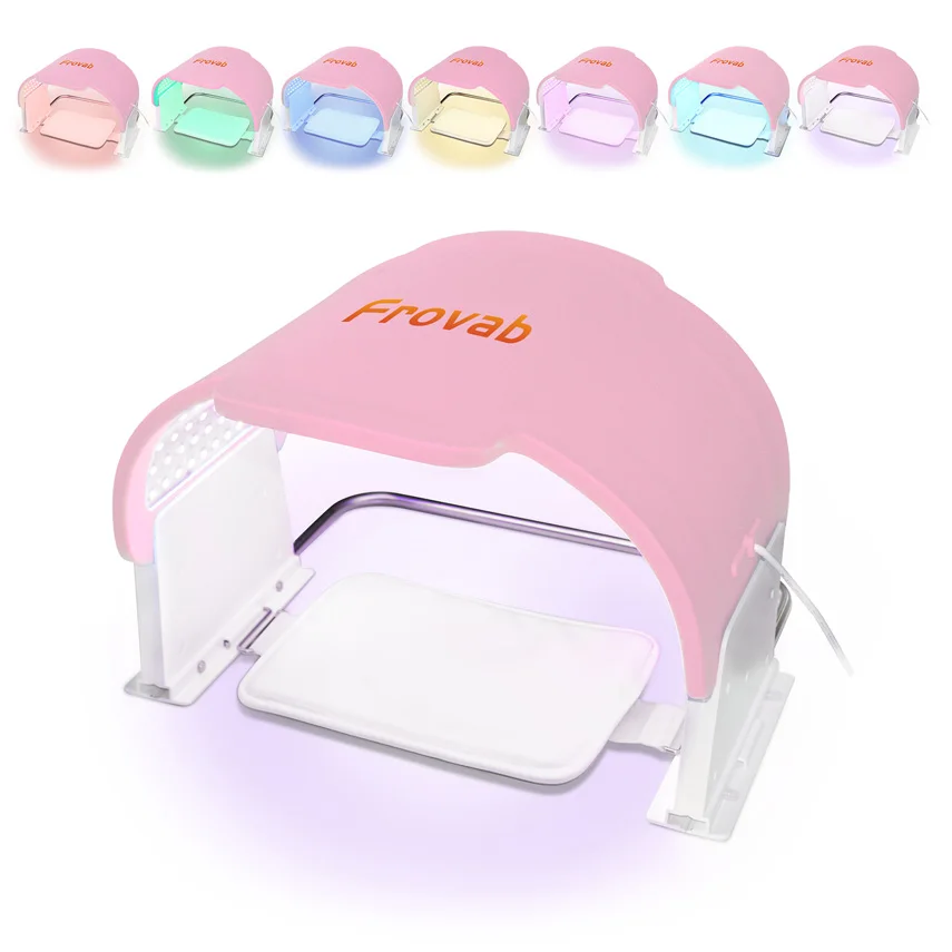 Professional 7 In 1 Colors Led Light Face Mask Beauty Device Phototheray for Improve Blackheads Fine Lines Whitening Acne