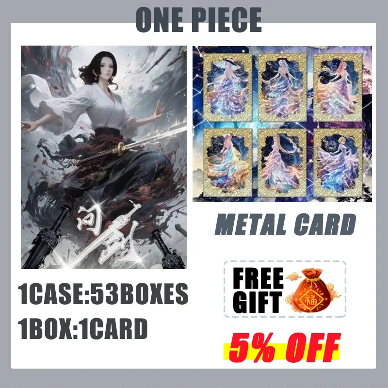 

2025 Newest Wholesales One Piece Collection Card Metal Card Nude Pirate Toy for Boys Christmas Gift