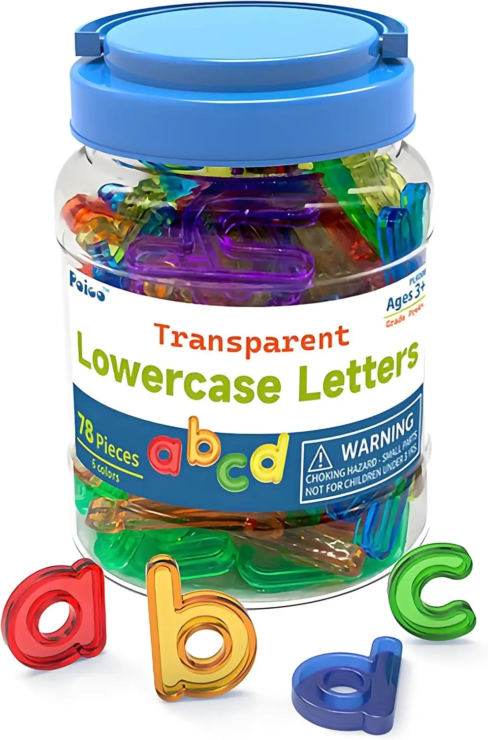 

Translucent Lowercase Letters, 78 Pcs, Light Table Toys and Manipulatives for Kids
