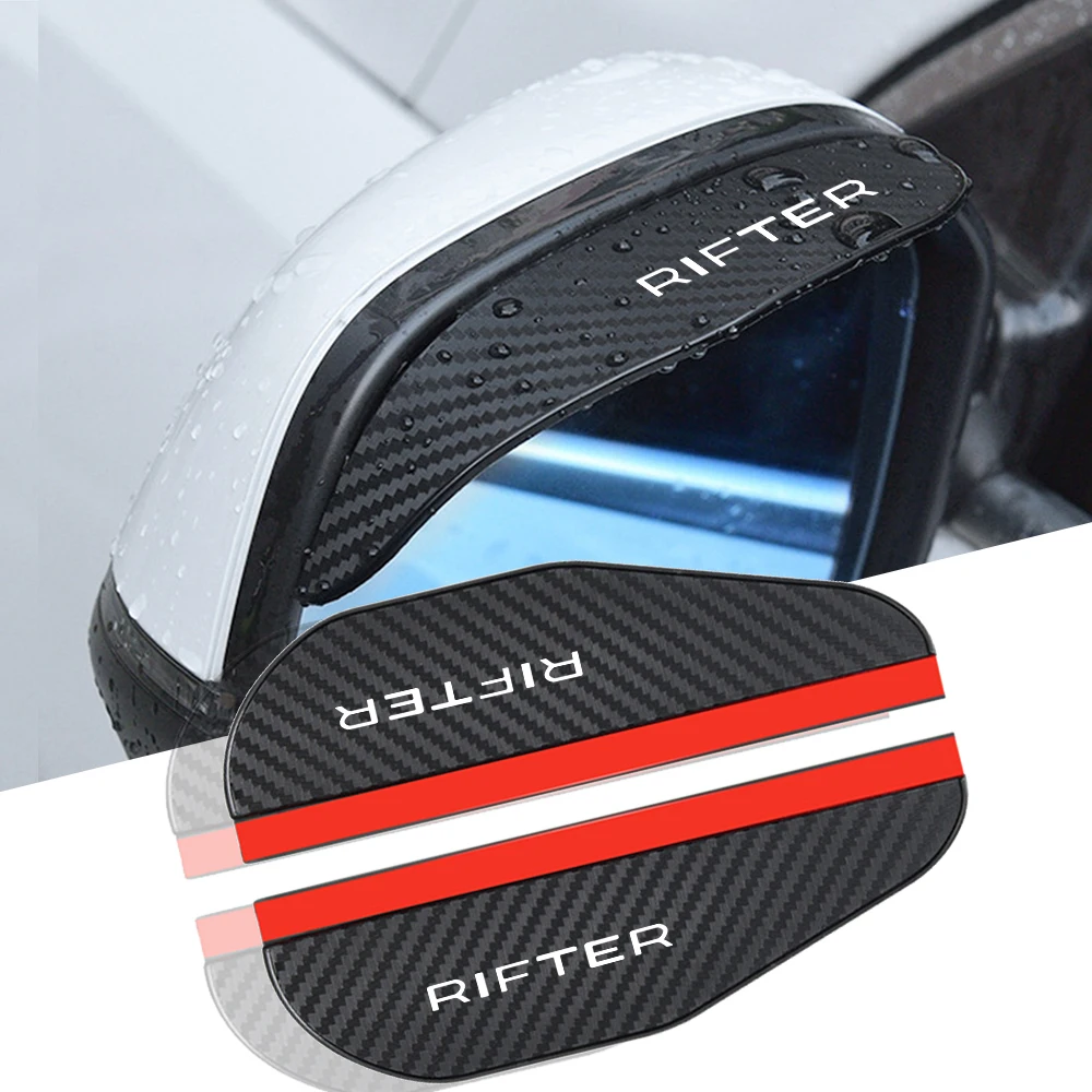 for peugeot rifter 2pcs car Rearview mirror Carbon fiber Rain car accessories