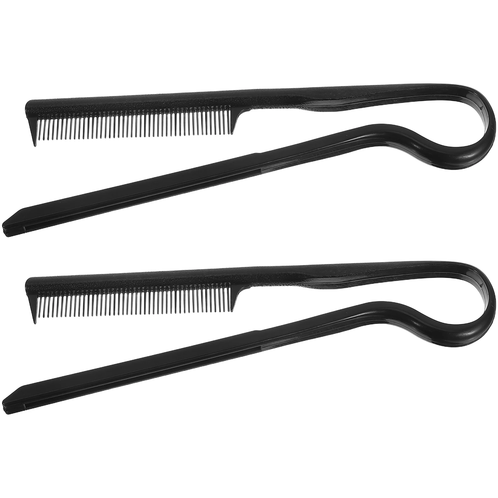 

2Pcs Hairdressing Tools V-shaped Comb Straightening Plastic Styling Use Hair Combs Straight Hair Shaper