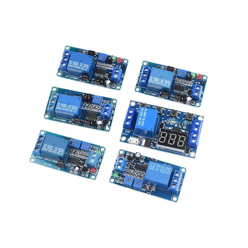 Ciclo Switch Gatilho Módulo, Power-on Delay Ciclo Switch Relé Módulo, 5V, 12V