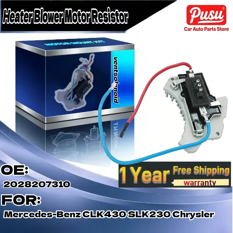 

For Mercedes-Benz CLK430/SLK230 W208, For Chrysler | A/C Heater Blower Motor Resistor | Part 2028207310