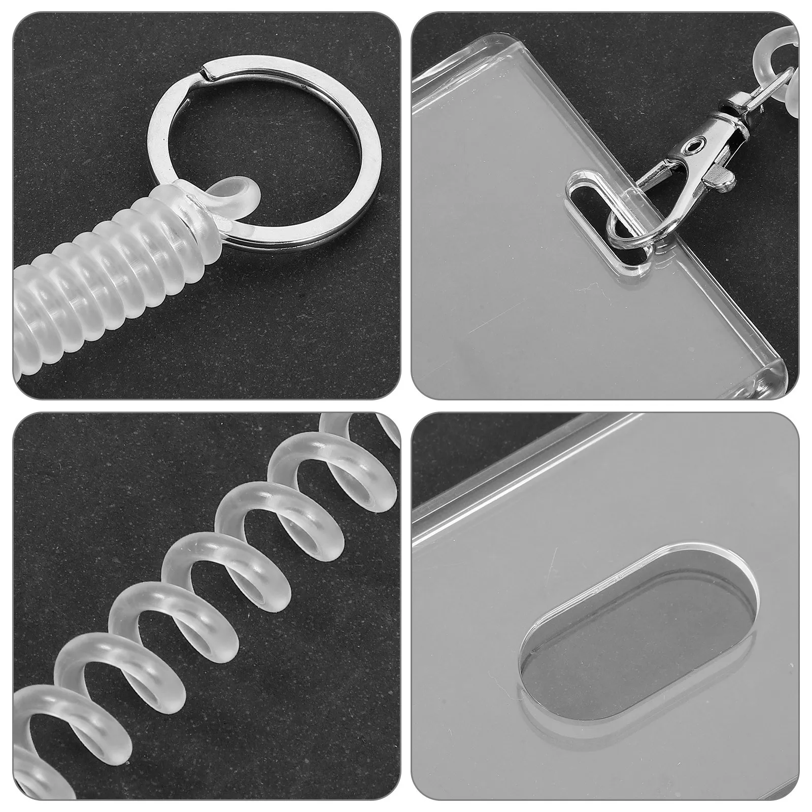 5 مجموعات حامل البطاقة معصمه واضح معرف شارة حامي عمودي بطاقة كم قابلة لإعادة الاستخدام العمل مدرسة مكتب اسم غطاء العلامة