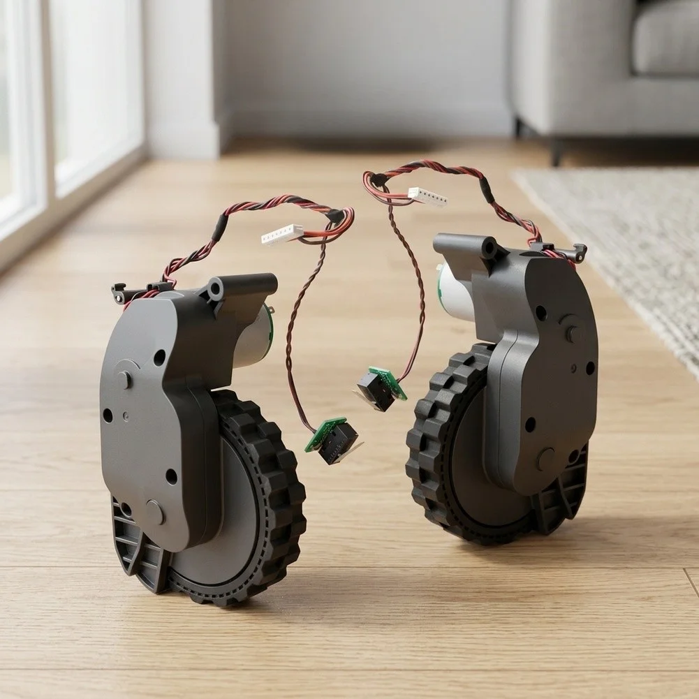 Drive Wheel Kit Left And Right For Roborock For Q7 For S7 MaxV Robot Vacuum Cleaner Replacement Parts Strong Grip Easy Install