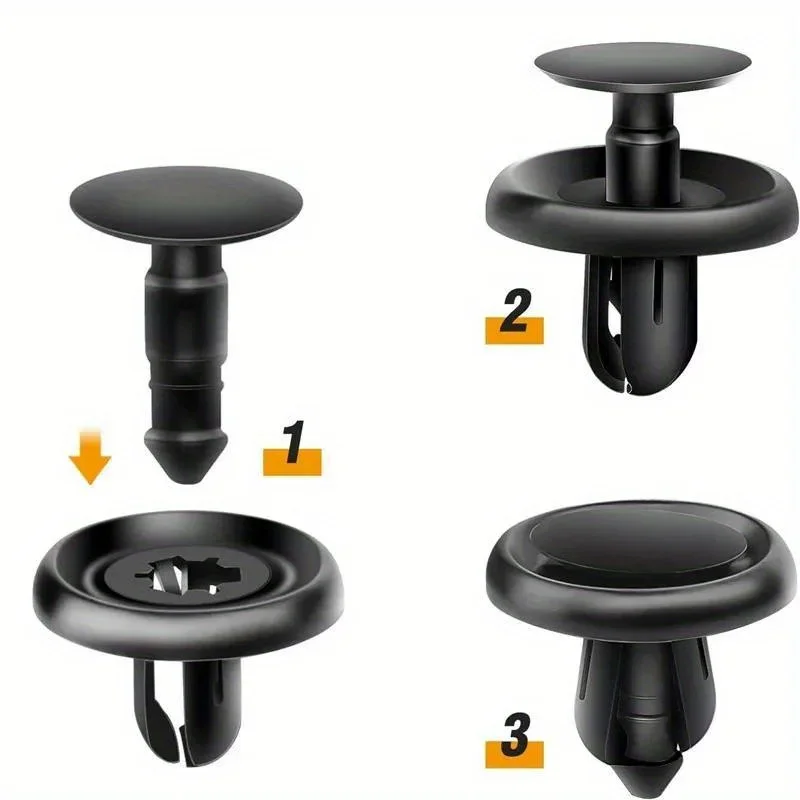 50Pcs For Lexus Toyota Car Engine Under Cover Push-Type Body Nylon Fender Rivet Fastener Clip