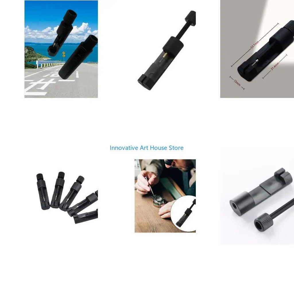 E1PC Metal Watch Band Link Adjust Slit Strap Bracelet Chain With Replacement Pins