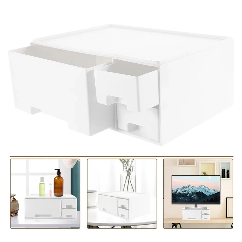 Multifunctional Computer Monitor Stand Ergonomic Display Riser For Enhanced Viewing Comfort-Y41A