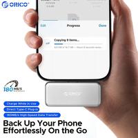 ORICO FlashPod Mini PSSD 64GB/128GB/256GB Portable SSD ProRes Support Direct Plug Fast Charging for Dashcam Mac PC iPhone 16/15