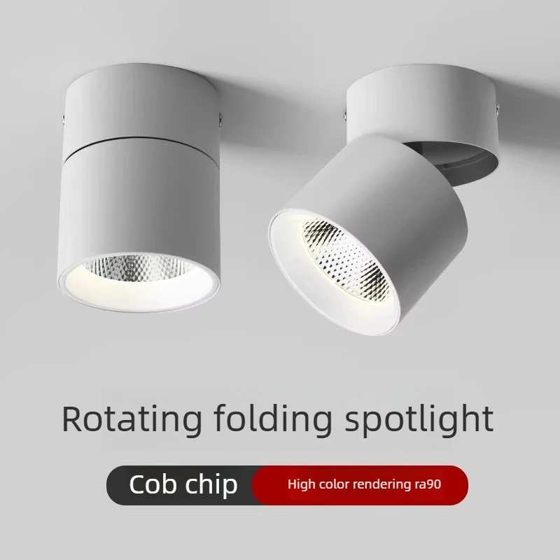 LED Spotlights 3 Color Change Room Decor Lamp Foldable Downlight 220v Home Ceiling Lamp for Kitchen Bedroom Living Room Led Spot