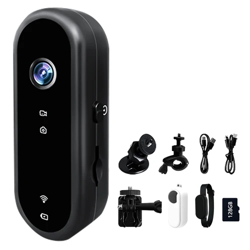 Cámara de acción WIFI 1080P, cámara montable con carcasa impermeable, cámara para bicicleta, amigable para registros de viaje, acción Vlog, portátil Premium